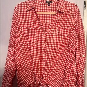 Jones New York plaid top